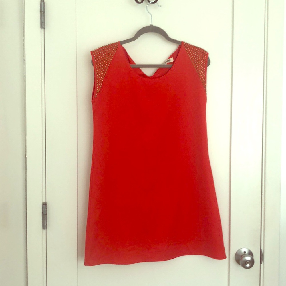 Red/orange classy dress $60